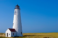 Great Point Lighthouse on Sandy Nantucket Island